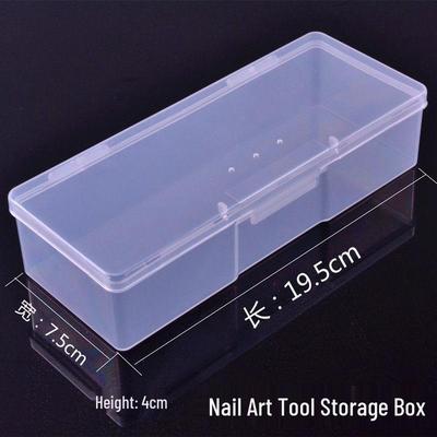 Nail Art Storage Box: Durable, Portable Organizer for Tools, Tips, and Pens