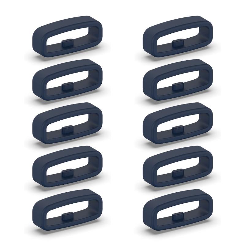 Smartwatch Strap Retainer Replacement Silicone Fastener Ring 18mm / 20mm / 22mm Wristband Keeper Holder Belt Loops 10pcs