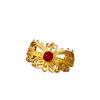 New in retro crown ruby Female Ring retro palace style hollowed out exquisite engagement rings for women wedding jewelry