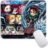 Anime Standard Mouse Pad Demon Slayer Gamer Mouse Mat Small Gaming Mousepad Travel Mouse Mats Non-Slip Office Mousemats