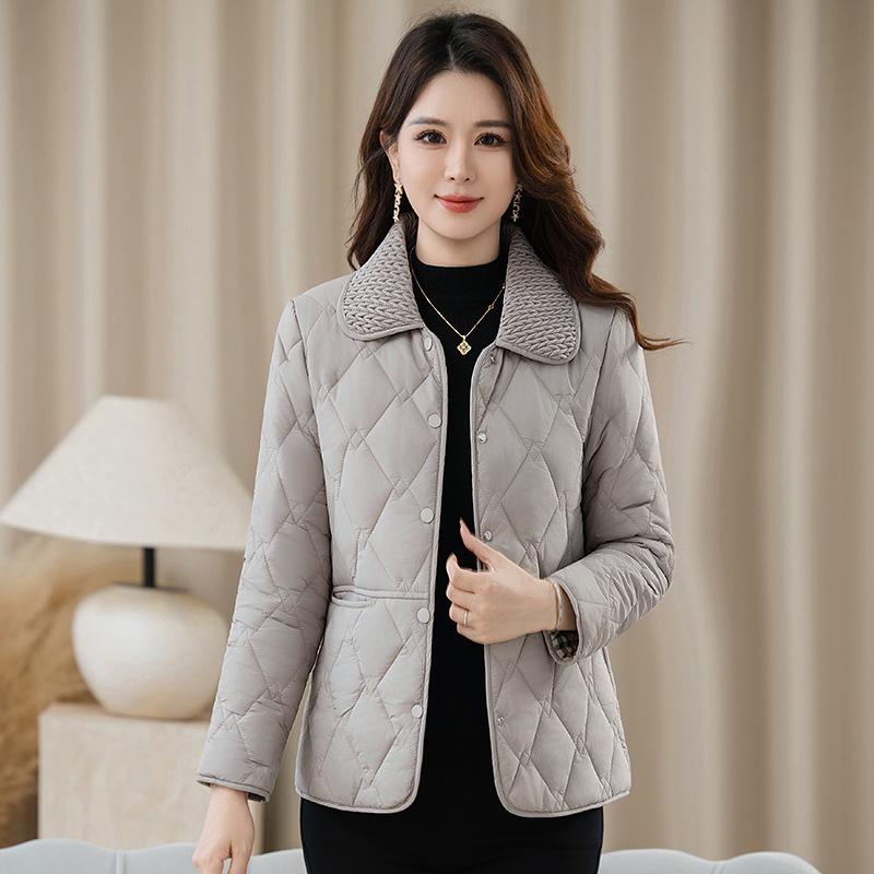 

Пальто с хлопковой подкладкой, Пальто с пуховой подкладкой, Женский осенне-зимний новый стиль, Для мамы, Легкое, Маленькая куртка с хлопковой подкладкой, Короткий стиль XL