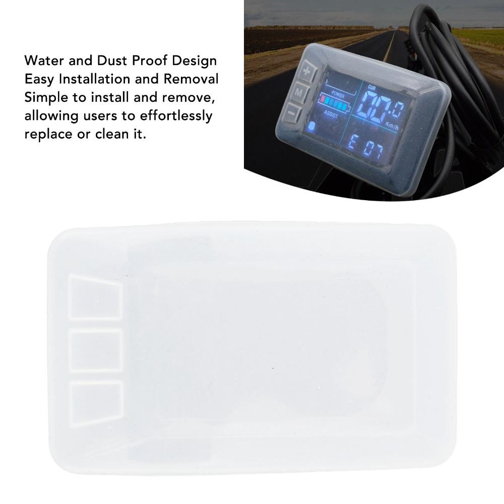 Silicone LCD Display Cover Waterproof Monitor Protective Case  for Electric Bike Use