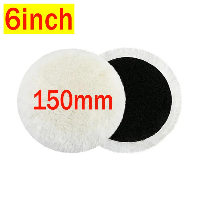 3/4/5/6/7 inch Wool Polishing Disc Car Waxing Polishing Buffing Car Paint Care Polisher Pads Auto Washing Accessories