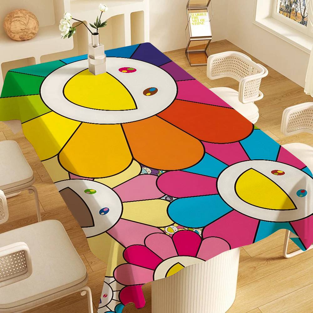 Kunst T-Takashi Tischdecke Geburtstagsparty Hochzeit Weihnachten Tischabdeckung Abwischbare Schreibtischdecke Dekor Abdeckungen Rechteckig