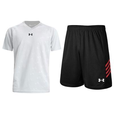 Logo Print Breathable Knitted Short Sleeve T-Shirt Knitted Shorts Casual Sports Set Unisex Sports Set 21500531-009+21500204-001