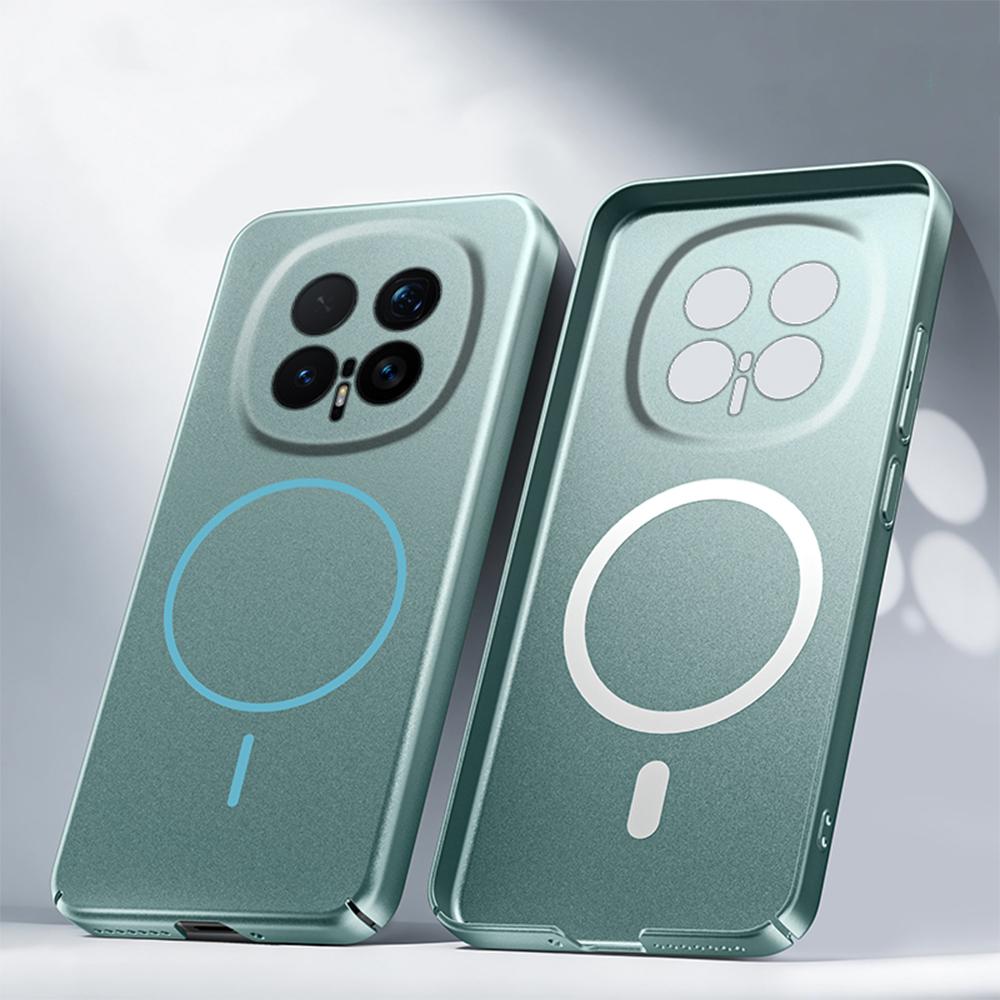 Thin Metallic Paint PC For  Magnetic Case For Huawei Honor 00 Magic 8 7 6  Pro Camera Protection Matte Shockproof Cover