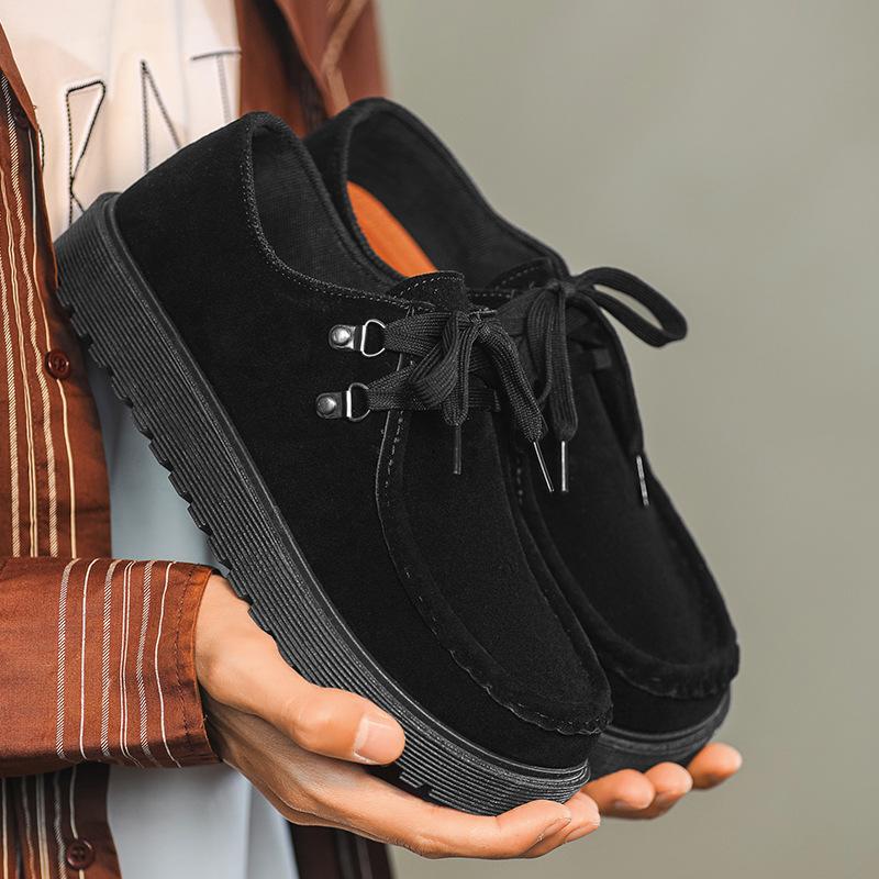 

Лоферы Ленивая мужская обувь 2025 Новый летний тренд Универсальный Ретро Британский стиль Мужские Повседневные Педали 39 чёрный