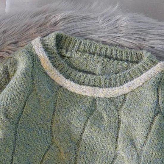 Женский осенне-зимний утепленный шерстяной свитер — фото 3