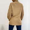 YYFS Women's Fashion Casual Solid Color Print Autumn Winter Long Sleeve High Neck Sweaters