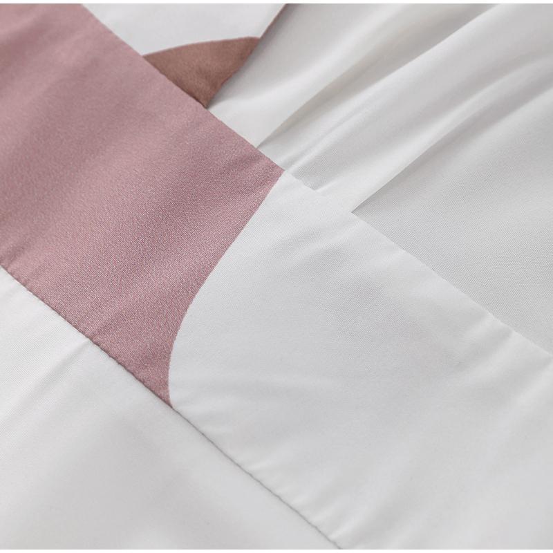 Mode V-ausschnitt Gedruckt Taille-schließen Kleid Frauen Frühling Elegante Schlanke Temperament High-taille Kleider Weibliche Pendler Kleidung