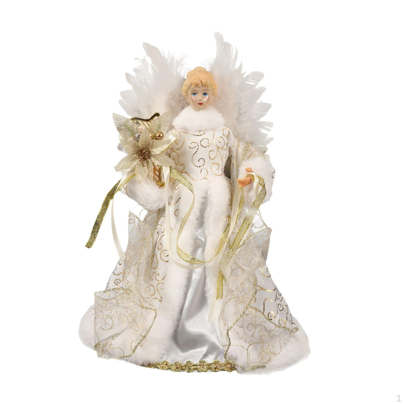 

Кукла-ангел для украшения верхушки рождественской елки с крыльями для праздничного сбора Style D