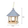 Bird Feeder Parrot Cage Wooden Seeds Food Container Birdhouse Storage Container Water Dispenser for Garden Villa Decoration