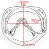 For Electra Glide Ultra Limited Low FLHTKL 2015-2019 Motorcycle Accessories 7-Inch LED Headlight Bezel Chrome/Black ABS Plastic