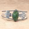 Vassolite Gemstone Handmade Silver Jewelry Cuff Bracelets 7''Adjustable