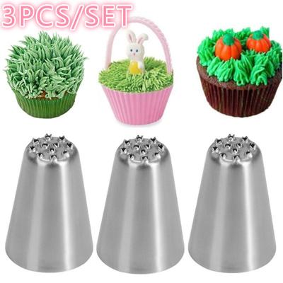 1/3 Stück Zuckergussdüse Grashaar Zuckerguss Spritztülle Kuchen Cupcake Dekorationsspitze