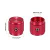 Uxcell Aluminum Potentiometer Universal Volume Tone Control Knob with Arrow Indicator for Red 6-Piece Knob, 1/4" (6mm) Guitar, 5/8"