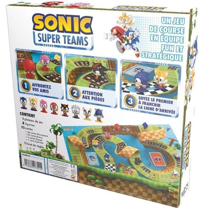 Brettspiel - asmodee - sonic super teams - rasante Familienrennen - 2 Spieler oder mehr - 20 Min