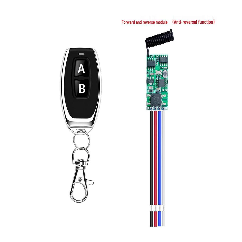 DC Motor Forward/Reverse Remote Control Switch 3.7V-24V with 433MHz Transmitter & Receiver