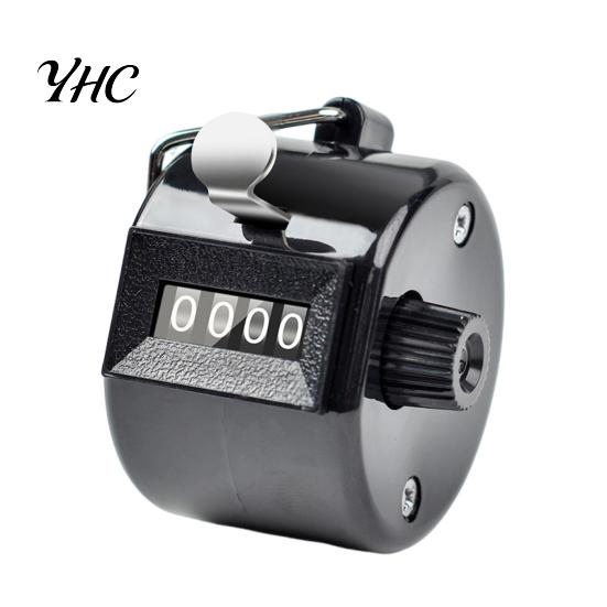 Sports Clicker Counter Metal Hand Tally with 4 Digit Display No Supplies Battery Required Compact Size Portable Mechanical Four-Digit