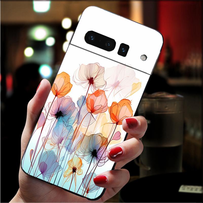 

Phone Case For Google Pixel 10 Pro XL 9 Pro XL 9A 8 7 6 Pro Pixel 8A 7A 6A Pixel 8 7 6 5 Flower Art Aesthetic Google Pixel 6 Pro