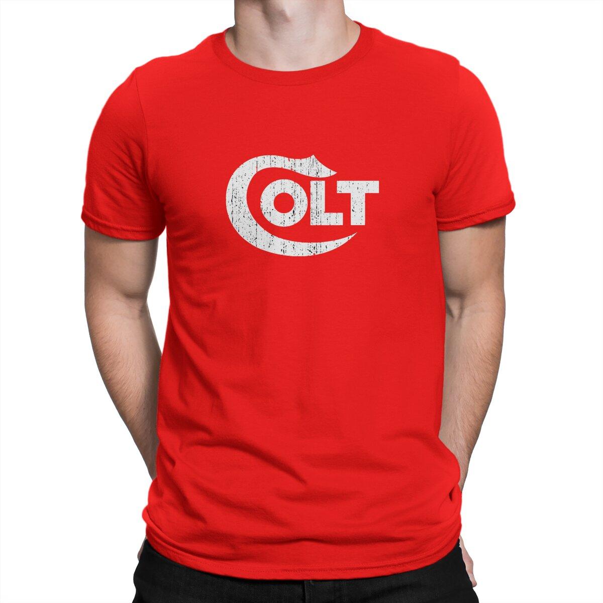 Colt Firearms Men T Shirts Smith Cool Wesson Vintage Tee Shirt Short Sleeve Round Collar TShirt 100 Cotton Unique Tops S
