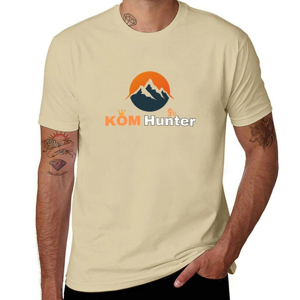 KOM Hunter MTB T-Shirt quick drying Short sleeve tee oversized Men's t shirts