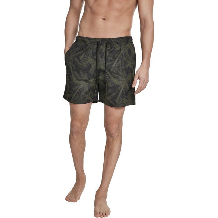 Short de bain homme - Urban Classics - PATTERN Hawaii - Ceinture élastique - 100% polyester - Imprimés colorés
