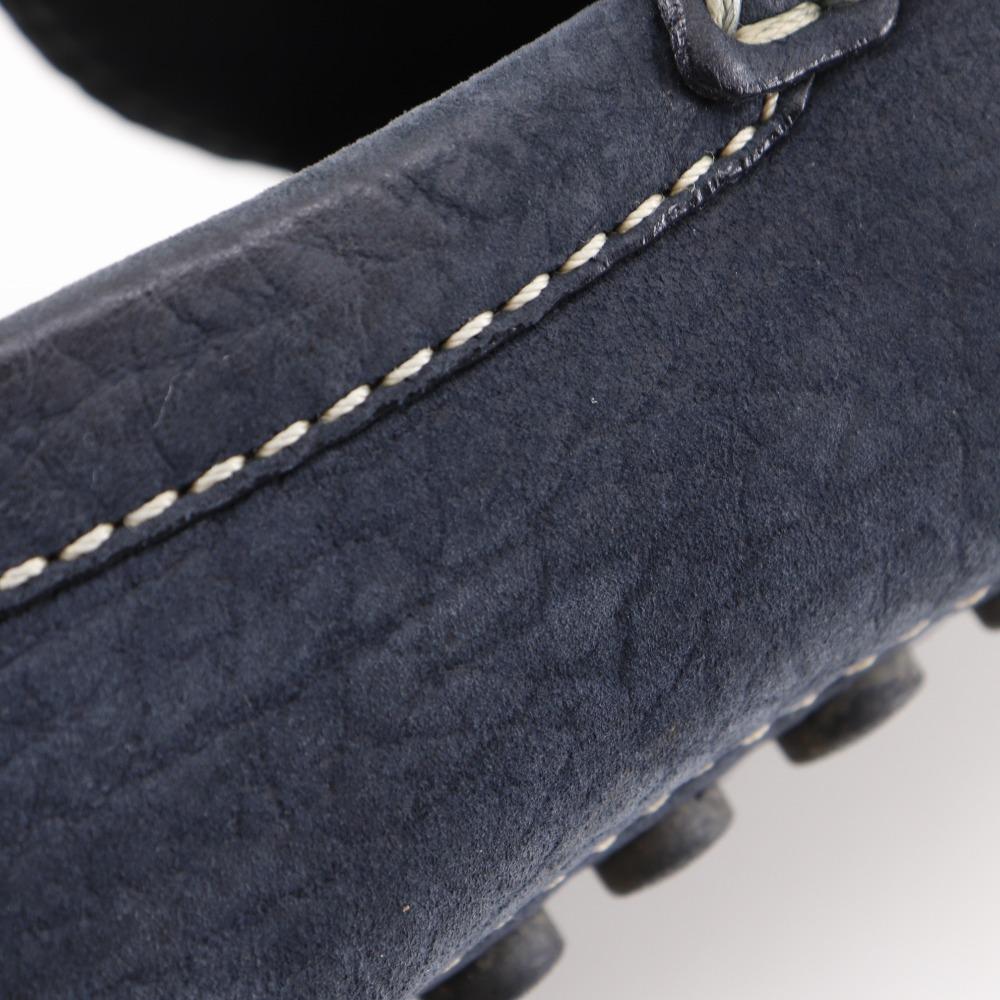 Louis Vuitton Monte Carlo Moccasin Driving Shoes Navy Blue Suede Mens Used