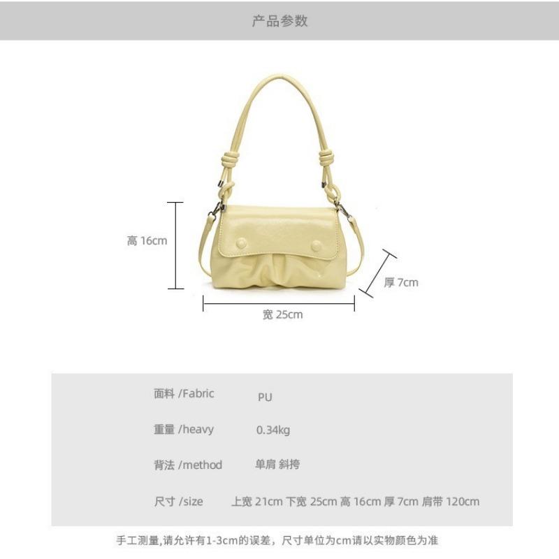 Premium pleated bag women's new fashionable large-capacity underarm bag versatile shoulder messenger bag