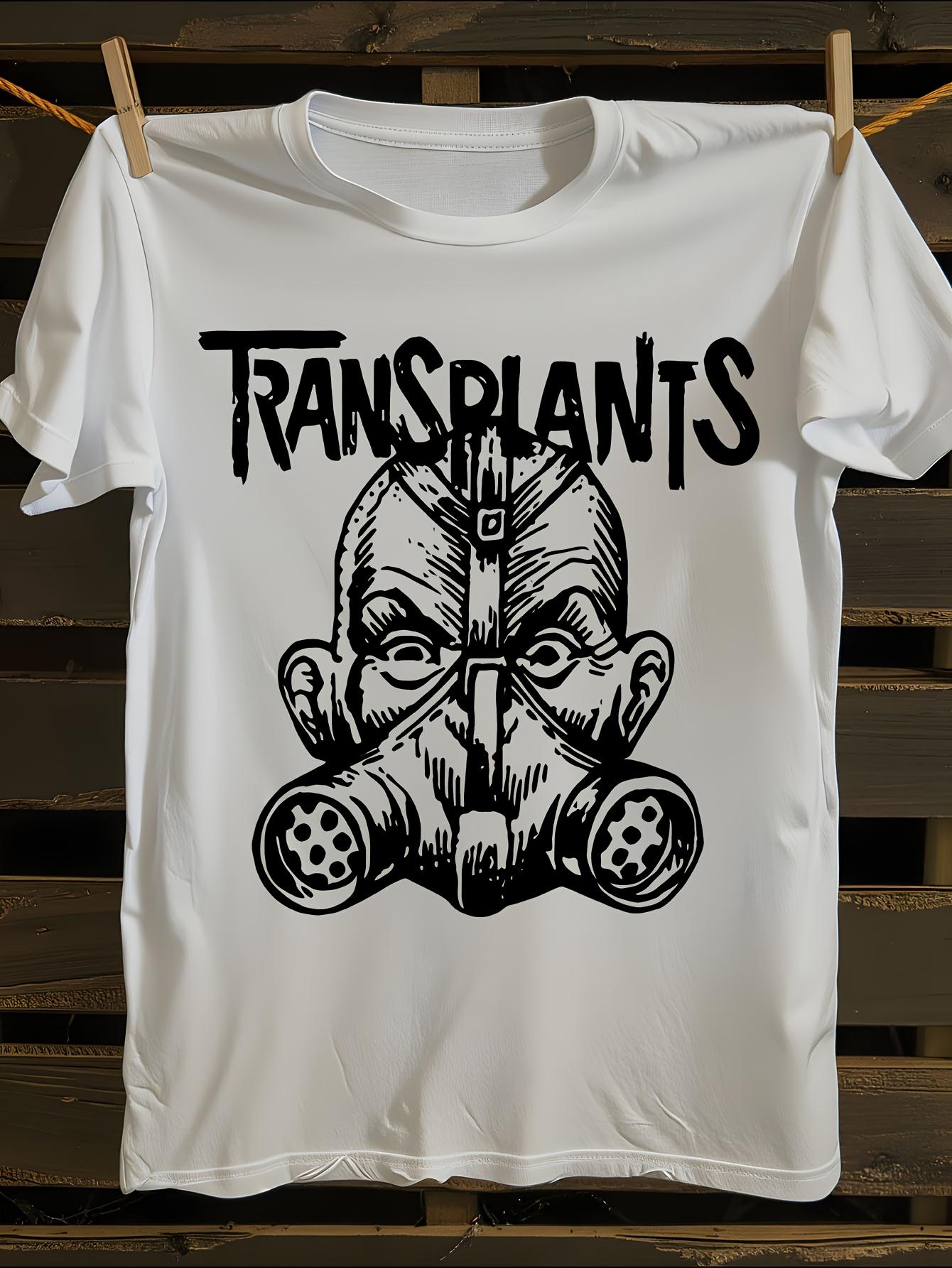 TRANSPLANTS Band Logo and Member Faces Graphic T-shirt L