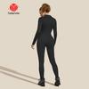 Cross-Border Yoga Bodysuit: High-Elastic, Hip-Lifting, Zipper Cardigan, Long Sleeve Fitness Wear