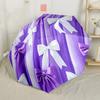 Pink Ladybug Pattern Portable Automatic Umbrella Retractable Design with 8 Rib Durability Foldable Design All Season Umbrella for Travel