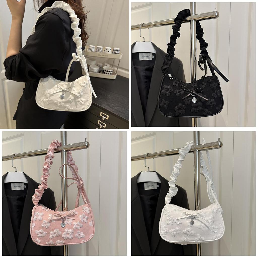 Französische kleine Umhängetasche für Damen Sommer Mode Pu-Material Mit Reißverschluss Für den täglichen Gebrauch