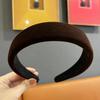 Høst Vinter Kvinner Varmt Fløyelstoff Svamp Polstret Pannebånd for Dame Jenter Casual Shopping Hårtilbehør