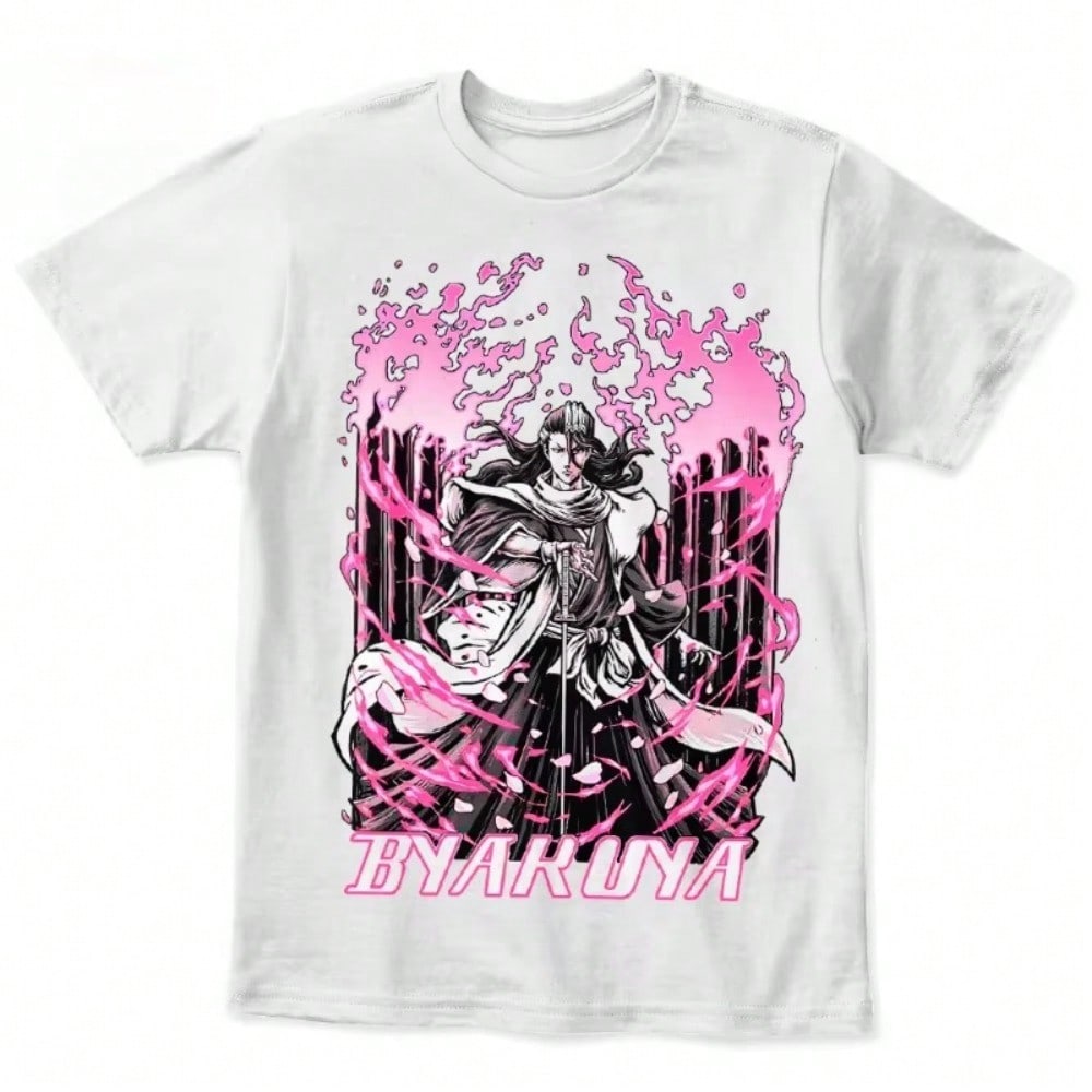 Byakuya Kuchiki T-Shirt Shirt Manga Led By Manga Graphic T-Shirt Shirts For Wounisex  Wounisex Clothing  Wounisex Clothes S