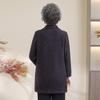 Mid-Length Imitation Mink Velvet Coat for Middle-Aged and Elderly Women - Winter Padded, Thick, Stylish for Grandma