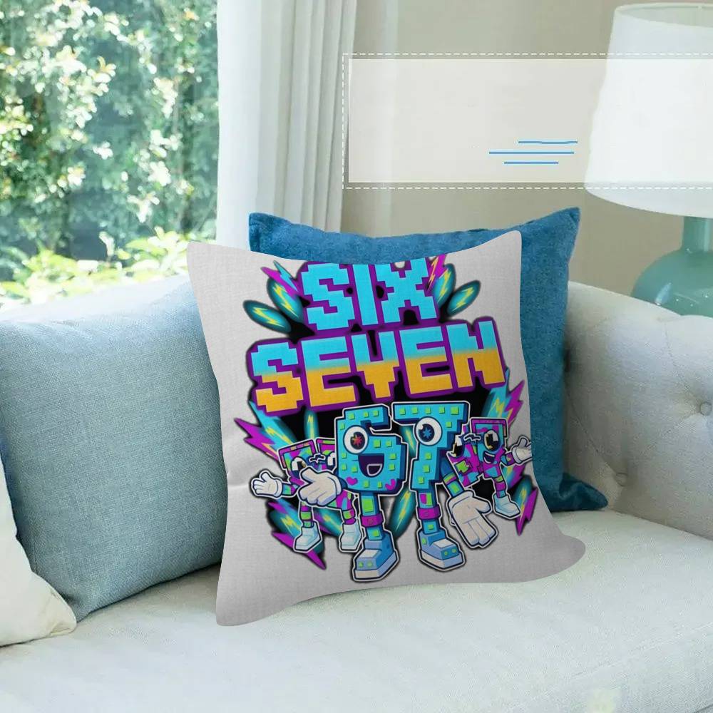 Cartoon Sechs Sieben Kissen Kissenbezug Kissenbezug Wohnzimmer Sofa Heimdeko Individuell