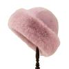 1Pcs Winter Women's Warm Hat with Thick Velvet Imitation Fur Fashion Fisherman's Hat Outdoor Windproof Ear Protection Hat