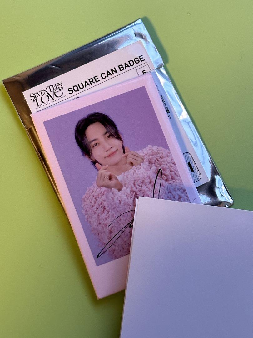 

[USED] SEVENTEEN Seventeen LOVE Jeonghan Signed Can Badge