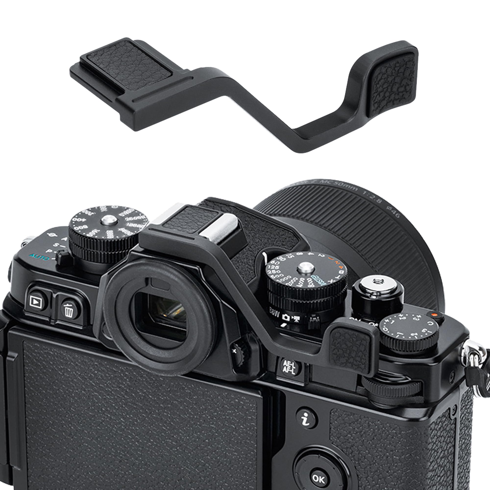 

JJC Thumb Grip and Thumb Rest for Nikon Z Easy to Attach and Improves Camera Grip f/ZF Cameras,