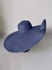 Cappello da Sole da Donna in Paglia con Tesa Extra Larga e Calotta Rotonda, Pieghevole, Monocolore, Cappello da Spiaggia