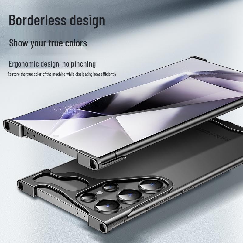 Samsung S24+ Ultra Metal Case: Borderless, Drop-Proof, Bare-Metal Feel