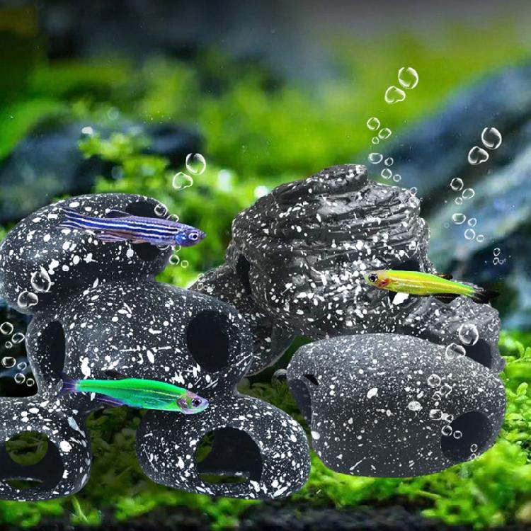 Aquarium Resin Rock Cave Decoration Hideout for Hermit Crabs Shrimp Guppy