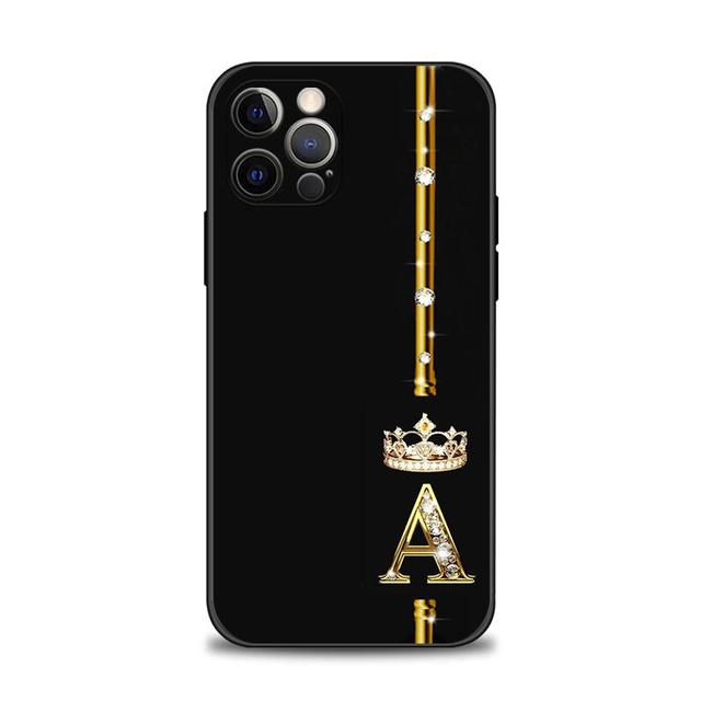 Kryt telefonu pro Apple Iphone 14 13 12 11 Pro Max 13 12 Mini Xs Max Xr X 7 8 6 6s Plus Pouzdro Diamond Crown Queen King Letter