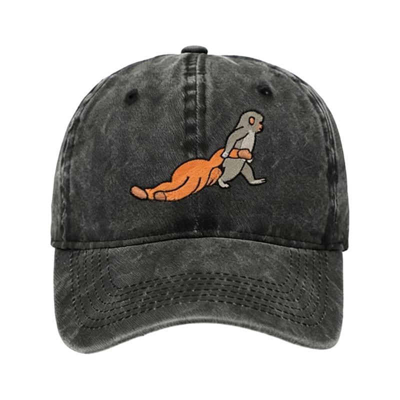 Stylish Cotton Baseball Hat Feature Lovely Monkey Embroidery Perfect Sports Hat For Men Women And Kids