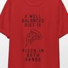 Pizza Diet Graphic Tee, Funny Food Pun Shirt