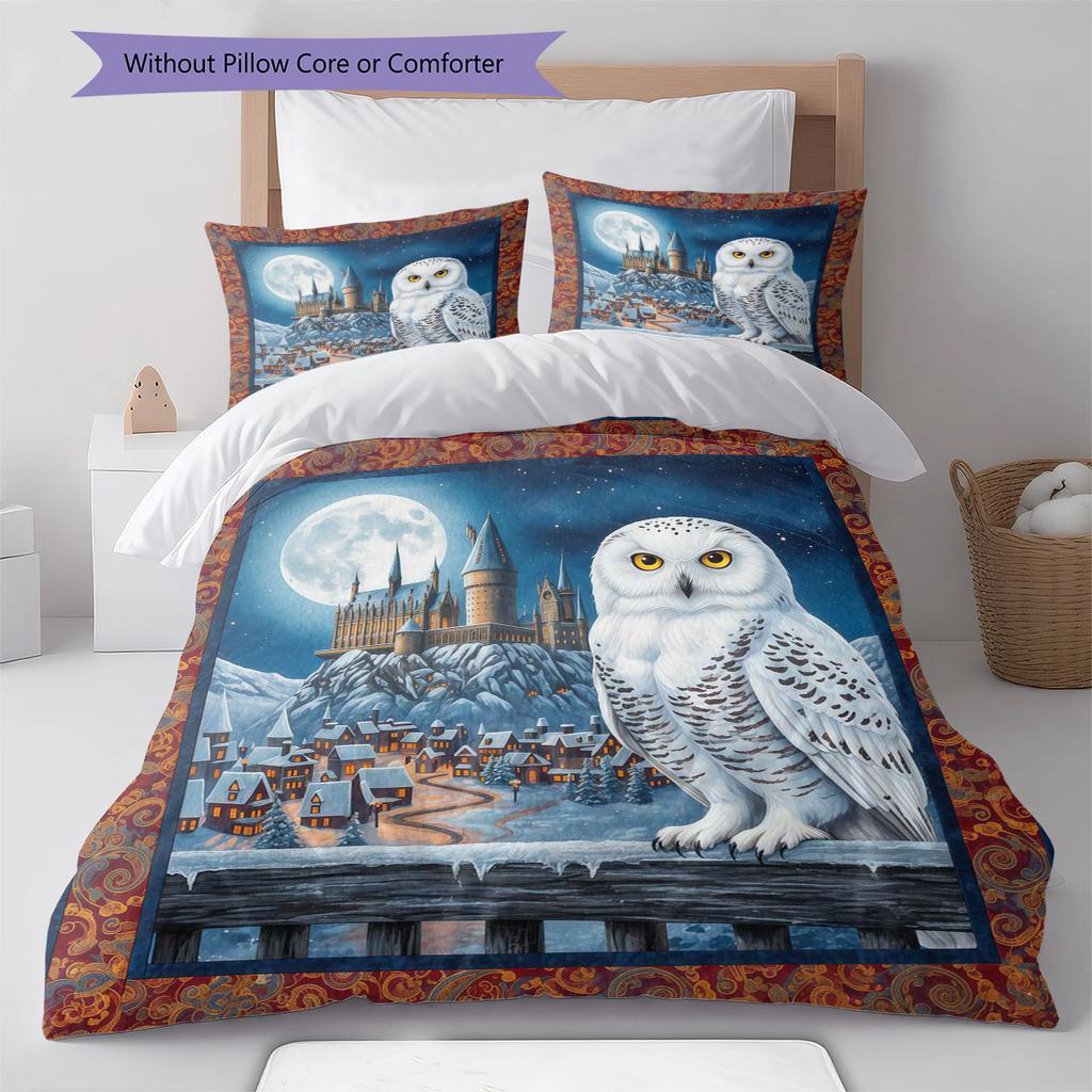 Cartoon Pattern Bedding Quilt Set Quilt Cover Pillowcase Home Decoration Birthday Gift (1 * duvet cover + 2 * pillowcase, without core)