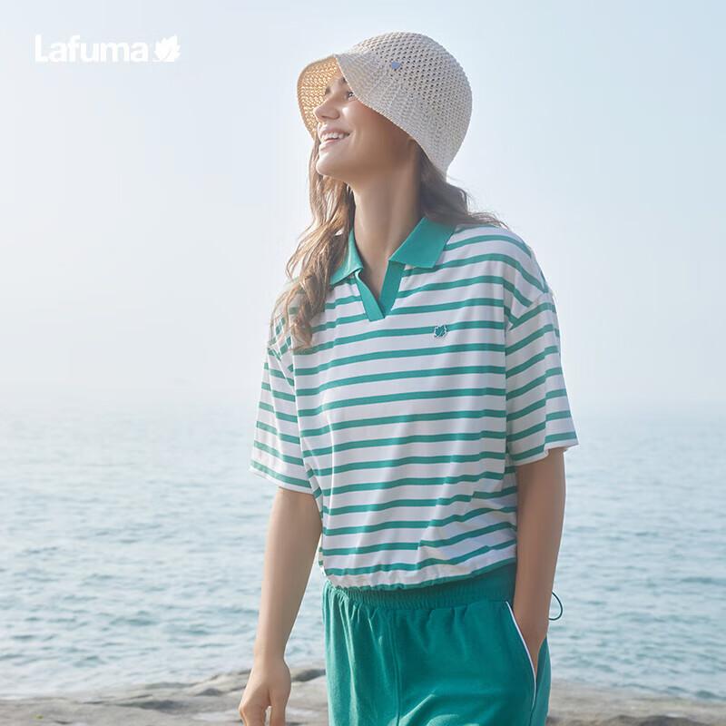 Lafuma Women's 2025 Summer Striped Outdoor Polo T-Shirt