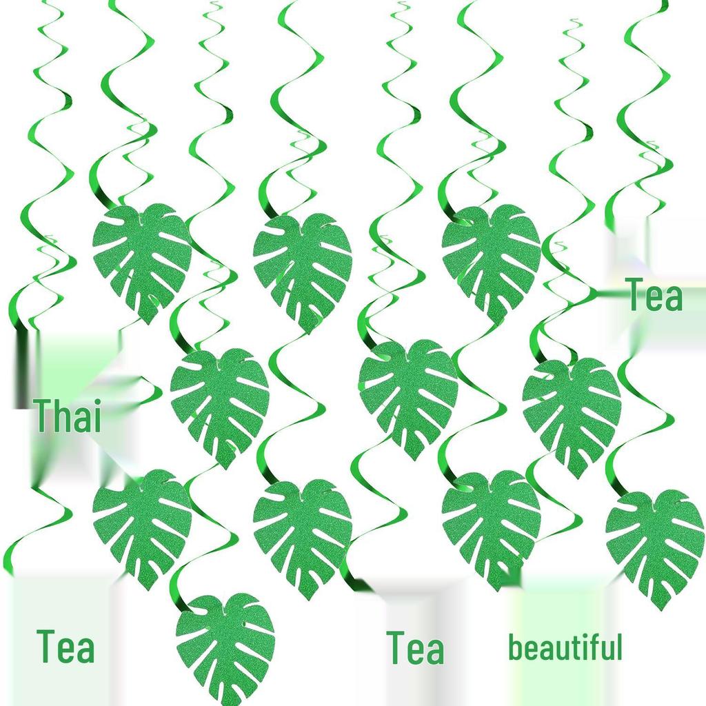 ALOHA Hawaii Theme Summer Party Decorations: Banner, Hanging Swirls, and Honeycomb Accents