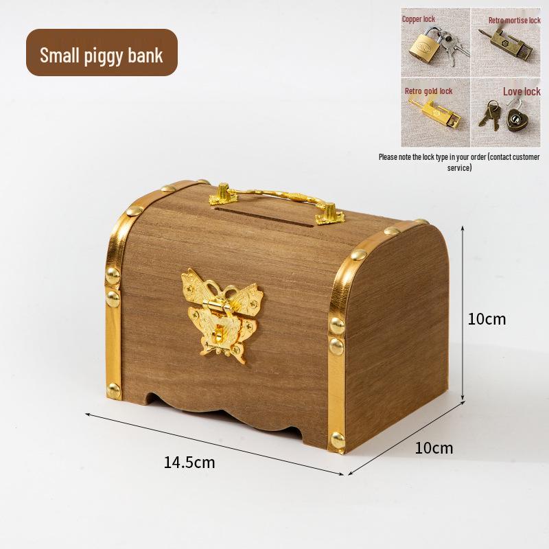 Kids Piggy Bank with Lock, Deposit & Withdraw Savings Coin Jar